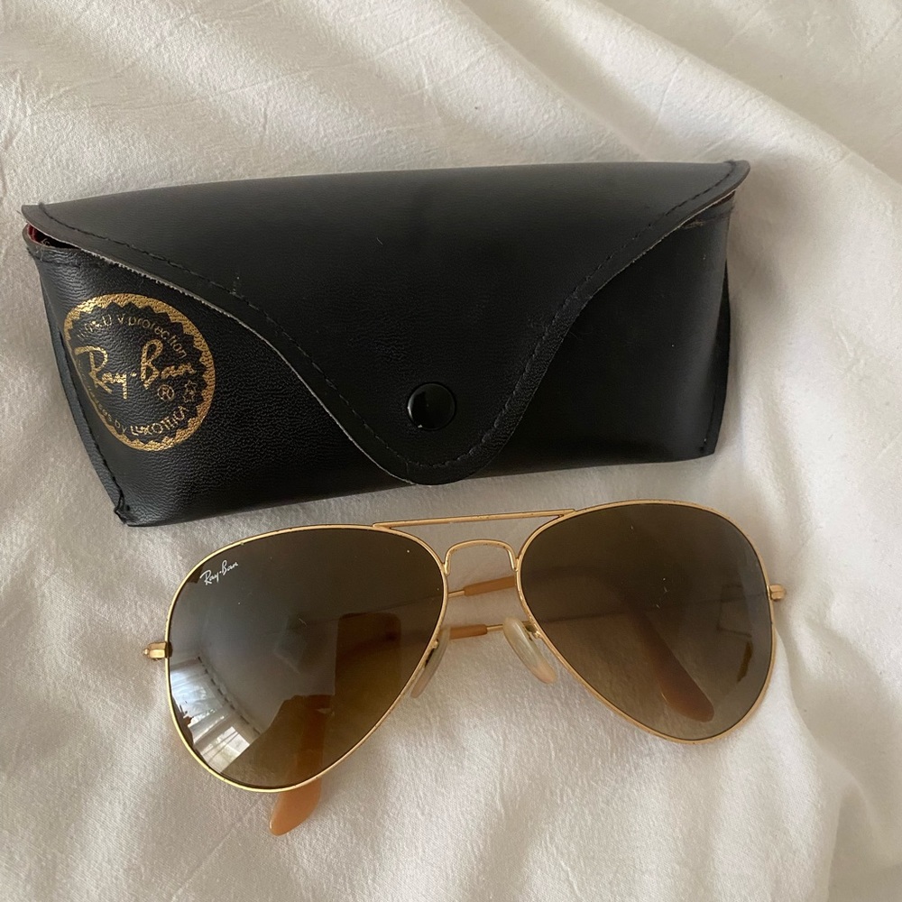 Ray ban gold aviators